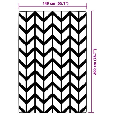 vidaXL Χαλί εξωτερικού χώρου ARAKIL Γκρι 140x200 cm PP