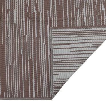 vidaXL Χαλί εξωτερικού χώρου ARAKIL Καφέ 80x250 cm PP