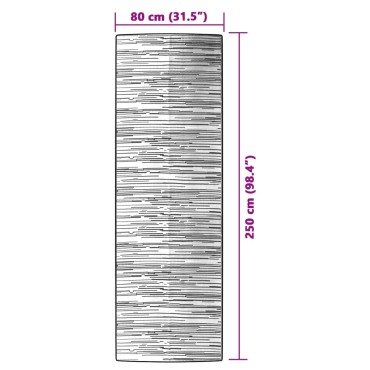 vidaXL Χαλί εξωτερικού χώρου ARAKIL Καφέ 80x250 cm PP