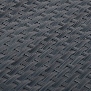 vidaXL Διαχωριστικό Βεράντας Ανθρακί 300x80cm από Συνθετικό Ρατάν