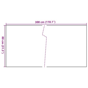vidaXL Διαχωριστικό Βεράντας Ανθρακί 300x80cm από Συνθετικό Ρατάν