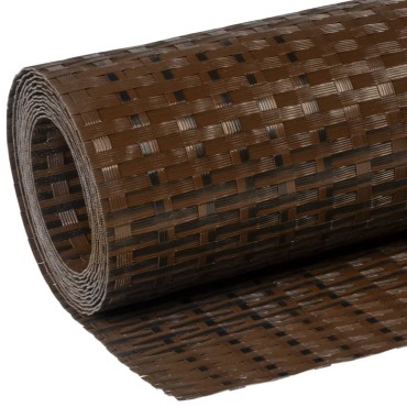vidaXL Διαχωριστικό Βεράντας Καφέ & Μαύρο 400x90cm Συνθετικό Ρατάν