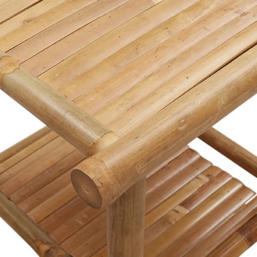 vidaXL Τραπεζάκι Σαλονιού 45x45x45cm από Μπαμπού 1 τεμ.