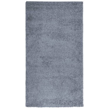 vidaXL Χαλί Shaggy PAMPLONA με Ψηλό Πέλος Μοντέρνο Μπλε 60x110cm
