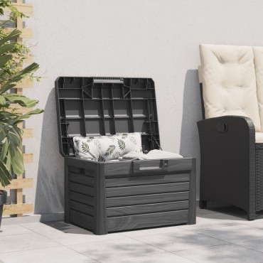 vidaXL Κουτί Μαξιλαριών Εξ Χώρου Ανθρακί 73x50,5x46,5cm Πολυπροπυλένιο