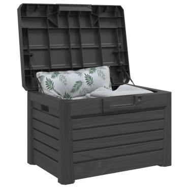 vidaXL Κουτί Μαξιλαριών Εξ Χώρου Ανθρακί 73x50,5x46,5cm Πολυπροπυλένιο