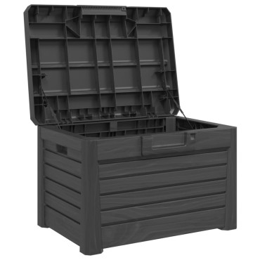 vidaXL Κουτί Μαξιλαριών Εξ Χώρου Ανθρακί 73x50,5x46,5cm Πολυπροπυλένιο