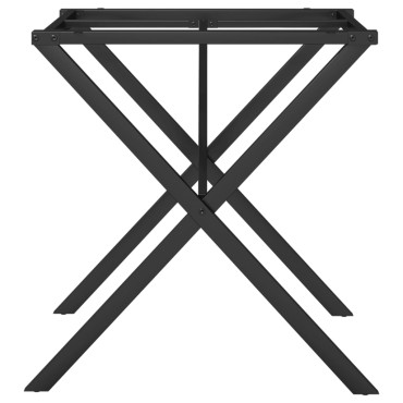 vidaXL Πόδια Τραπεζαρίας σε Σχήμα «X» 70x70x73cm Ατσάλι 1 τεμ.