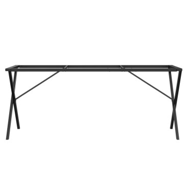vidaXL Πόδια Τραπεζαρίας σε Σχήμα «X» 160x80x73cm Ατσάλι 1 τεμ.