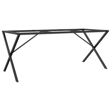 vidaXL Πόδια Τραπεζαρίας σε Σχήμα «X» 160x80x73cm Ατσάλι 1 τεμ.