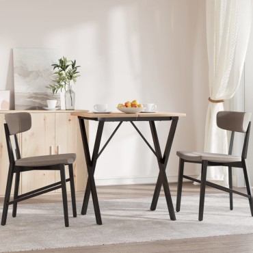 vidaXL Πόδια Τραπεζαρίας σε Σχήμα «X» 60x50x73cm Ατσάλι 1 τεμ.