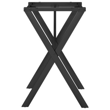 vidaXL Πόδια Τραπεζαρίας σε Σχήμα «X» 60x50x73cm Ατσάλι 1 τεμ.