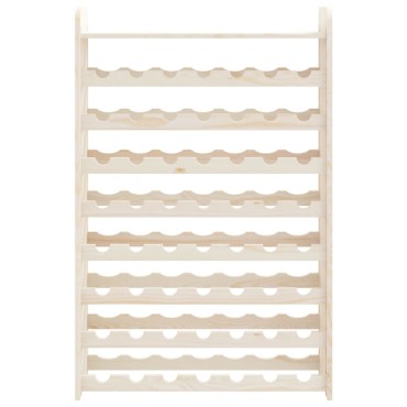 vidaXL Ραφιέρα Κρασιών με Επάνω Σανίδα 72,5x25x111,5cm Μασίφ Πεύκο 1 τεμ.