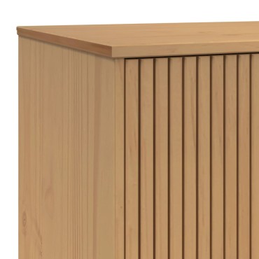 vidaXL Έπιπλο Τηλεόρασης OLDEN ΓκριΚαφέ 114x43x57cm Μασίφ Ξύλο Πεύκου