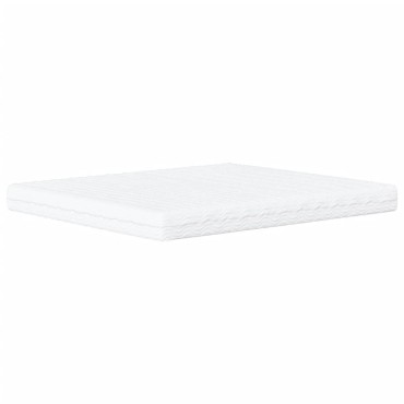 vidaXL Κρεβάτι με Στρώμα Μαύρο/Λευκό 180x200 εκ. από Συνθετικό δέρμα