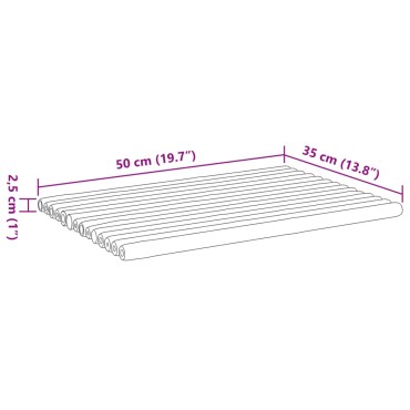 vidaXL Πατάκια Μπάνιου 2 τεμ. 50x35 εκ. από Μπαμπού