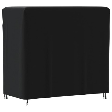 vidaXL Κάλυμμα Ραφιού Καυσόξυλων Μαύρο 122x61x106cm 420D Υφ. Oxford 1 τεμ.