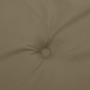 vidaXL Μαξιλάρια Καρέκλας με Πλάτη 4 τεμ. Taupe 100x50x4cm Ύφασμα
