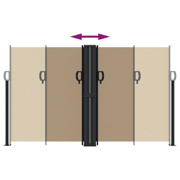 vidaXL Σκίαστρο Πλαϊνό Συρόμενο Taupe 140 x 600 εκ.