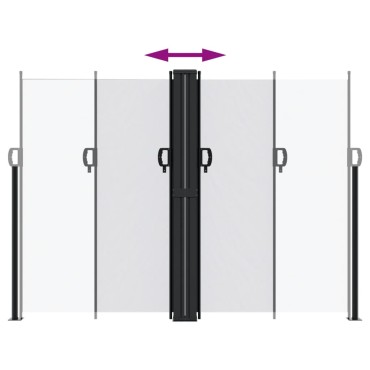 vidaXL Σκίαστρο Πλαϊνό Συρόμενο Λευκό 180 x 600 εκ.