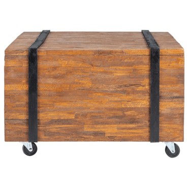 vidaXL Τραπεζάκι Βοηθητικό 60x60x38cm από Ξύλο Teak 1 τεμ.