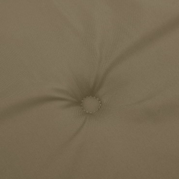 vidaXL Μαξιλάρια Καρέκλας Κήπου Πλάτη 2τεμ Taupe 120x50x4cm Ύφασμα