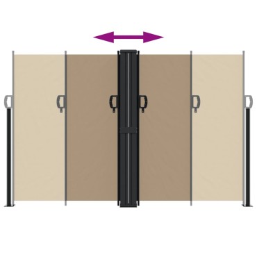 vidaXL Σκίαστρο Πλαϊνό Συρόμενο Taupe 160 x 600 εκ.