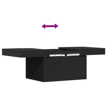 vidaXL Τραπεζάκι Σαλονιού Μαύρο 100x55x40cm Επεξεργασμένο Ξύλο 1 τεμ.