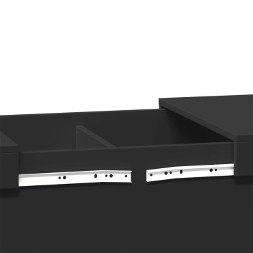 vidaXL Τραπεζάκι Σαλονιού Μαύρο 100x55x40cm Επεξεργασμένο Ξύλο 1 τεμ.