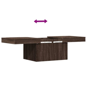 vidaXL Τραπεζάκι Σαλονιού Καφέ Δρυς 100x55x40cm Επεξεργασμένο Ξύλο 1 τεμ.