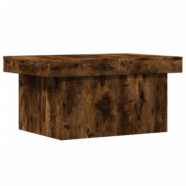 vidaXL Τραπεζάκι Σαλονιού Καπνιστή Δρυς 100x55x40cm Επεξεργ. Ξύλο 1 τεμ.