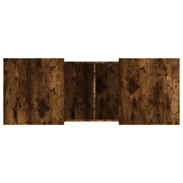 vidaXL Τραπεζάκι Σαλονιού Καπνιστή Δρυς 100x55x40cm Επεξεργ. Ξύλο 1 τεμ.