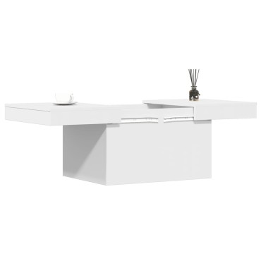 vidaXL Τραπεζάκι Σαλονιού Λευκό 80x55x40cm από Επεξεργ. Ξύλο 1 τεμ.