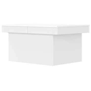 vidaXL Τραπεζάκι Σαλονιού Λευκό 80x55x40cm από Επεξεργ. Ξύλο 1 τεμ.