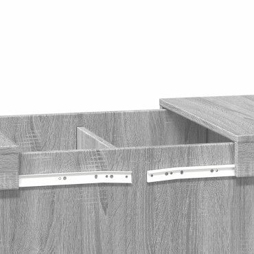 vidaXL Τραπεζάκι Σαλονιού Γκρι Sonoma 100x55x40cm Επεξεργ. Ξύλο 1 τεμ.