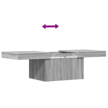 vidaXL Τραπεζάκι Σαλονιού Γκρι Sonoma 100x55x40cm Επεξεργ. Ξύλο 1 τεμ.