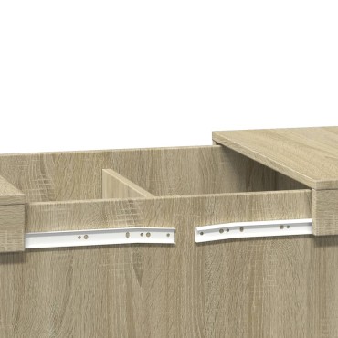 vidaXL Τραπεζάκι Σαλονιού Sonoma Δρυς 100x55x40cm Επεξεργασμένο Ξύλο 1 τεμ.