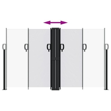 vidaXL Σκίαστρο Πλαϊνό Συρόμενο Λευκό 140 x 1200 εκ.