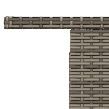 vidaXL Τραπέζι Κήπου Γκρι 100x55x73cm Συνθετικό Ρατάν/Ξύλο Ακακίας 1 τεμ.