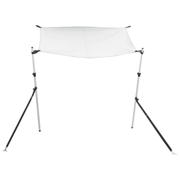 vidaXL Επέκταση Σκιάστρου Σχήμα Τ Λευκή 170x208x(115-183) εκ.