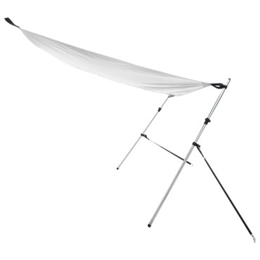 vidaXL Επέκταση Σκιάστρου Σχήμα Τ Λευκή 170x208x(115-183) εκ.