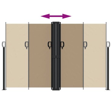 vidaXL Σκίαστρο Πλαϊνό Συρόμενο Taupe 160 x 1000 εκ.