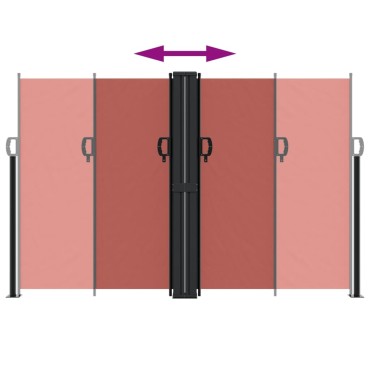 vidaXL Σκίαστρο Πλαϊνό Συρόμενο Τερακότα 160 x 1000 εκ.