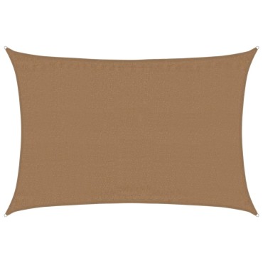 vidaXL Πανί Σκίασης Taupe 3,5 x 5 μ. από HDPE 160 γρ./μ²