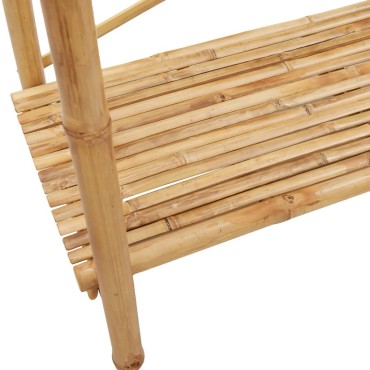 vidaXL Κρεμάστρα Ρούχων με Ράφι 102 x 50 x 190 εκ. Μπαμπού