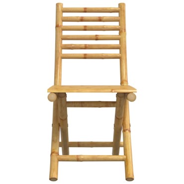 vidaXL Καρέκλες Κήπου Πτυσσόμενες 2 τεμ. 43x54x88cm από Μπαμπού