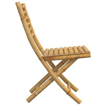 vidaXL Καρέκλες Κήπου Πτυσσόμενες 2 τεμ. 43x54x88cm από Μπαμπού
