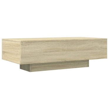 vidaXL Τραπεζάκι Σαλονιού Sonoma Δρυς 100x49,5x31cm Επεξεργ. Ξύλο 1 τεμ.