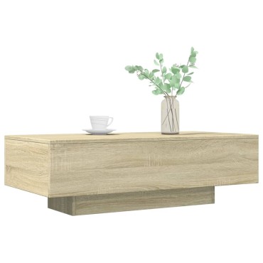 vidaXL Τραπεζάκι Σαλονιού Sonoma Δρυς 100x49,5x31cm Επεξεργ. Ξύλο 1 τεμ.