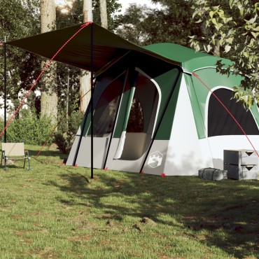 vidaXL Σκηνή Κάμπινγκ 5 Ατόμων Αδιάβροχη Πράσινη